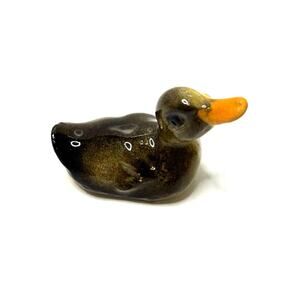 Hagen Renaker Mini Figurine Vntg 90s Swimming Mallard Duck